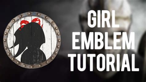 for honor emblem tutorial